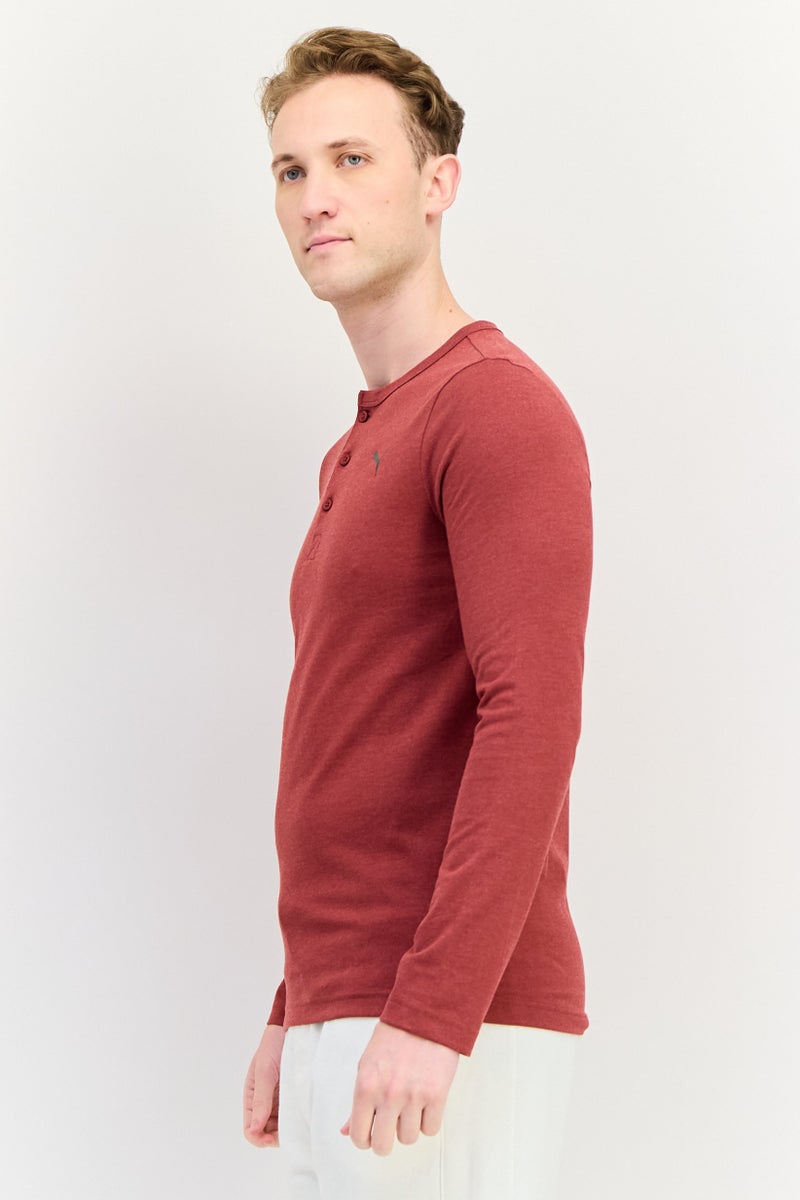 PUMA Men Sportswear Fit Long Sleeves Outdoor T-Shirt, Maroon - Image 2